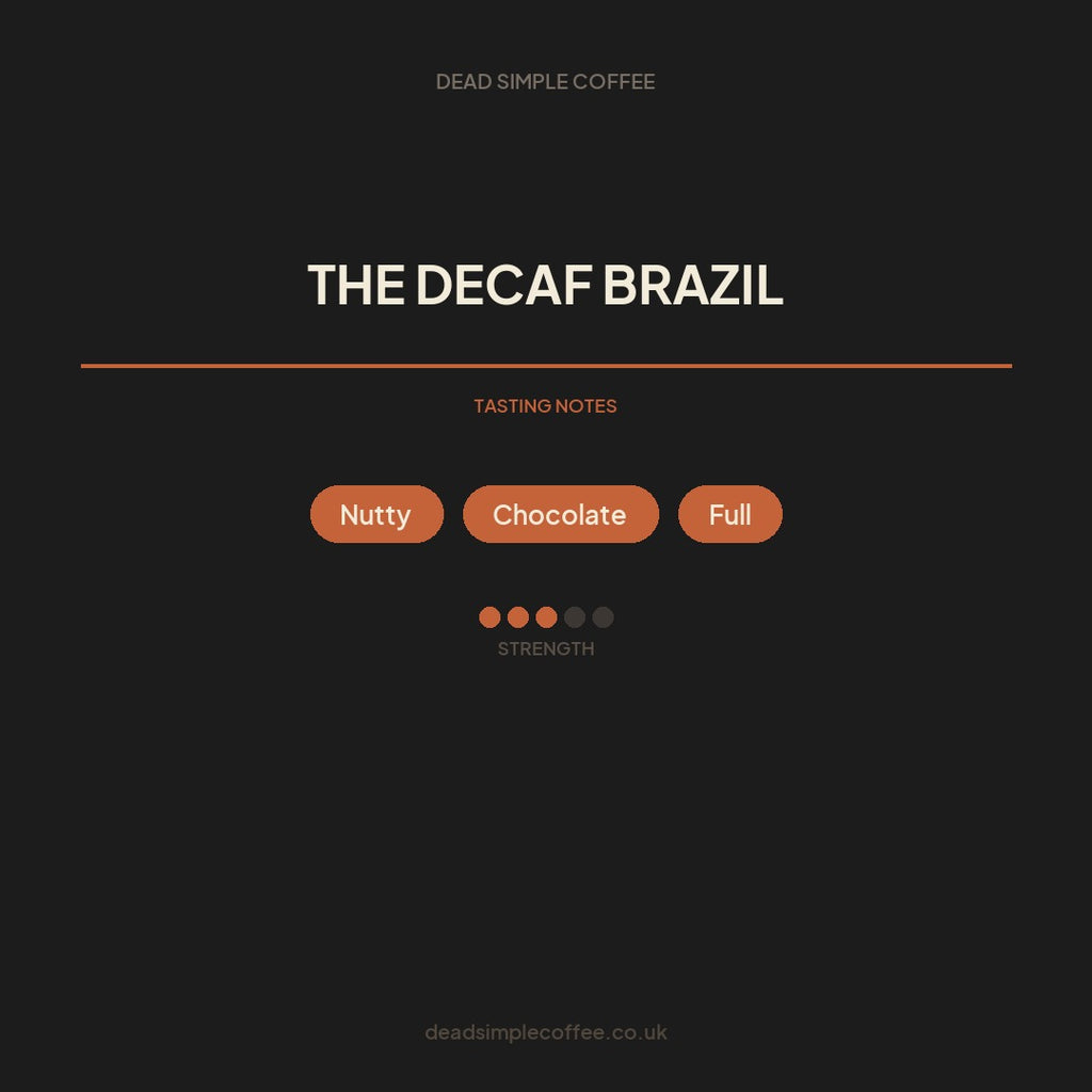 The Decaf Brazil — flavour notes