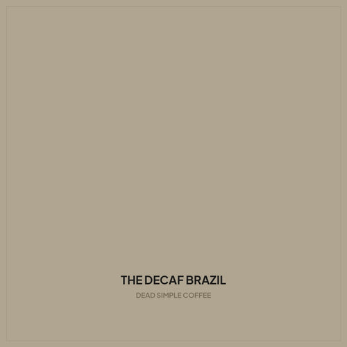The Decaf Brazil — coffee bag